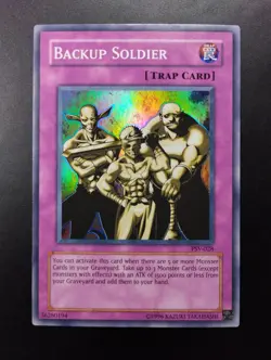 YUGIOH 2002 | BACKUP SOLDIER | PSV-028 | NORTH AMERICAN PRINT | NM - MINT - Image 1