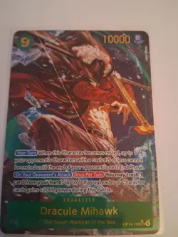 ONE PIECE THE AZURE SEA'S SEVEN DRACULE MIHAWK OP14-119 ALTERNATE ART FOIL - Image 3