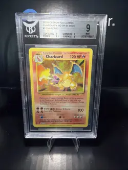 BGS 9 PSA 9 Charizard 003/034 Trading Card Game Classic Holo - Image 1