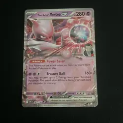 Team Rocket's Mewtwo EX 081/182 - Destined Rivals - Pokemon Card - Near Mint - Image 1