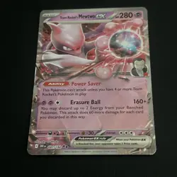 Team Rocket's Mewtwo EX 081/182 - Destined Rivals - Pokemon Card - Near Mint - Image 2