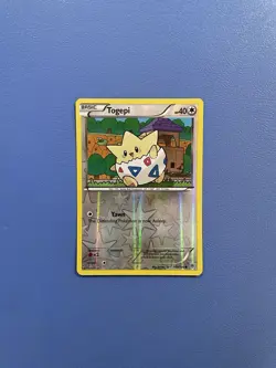 Togepi 102/135 Reverse Holo Common Plasma Storm Pokemon Card - Lightly Played - Image 1