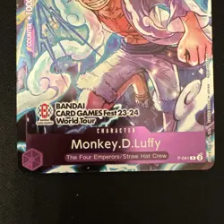 One Piece Monkey.D.Luffy (041) Bandai Card Games Fest 23-24 World Tour Promo - Image 3