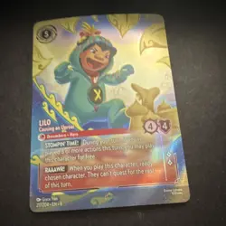 Disney Lorcana Lilo Causing an Uproar Dreamborn Hero Card 217/204 English - Image 1