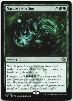 Nature's Rhythm 150 R Tarkir: Dragonstorm Magic: The Gathering Lightly Played - Image 1