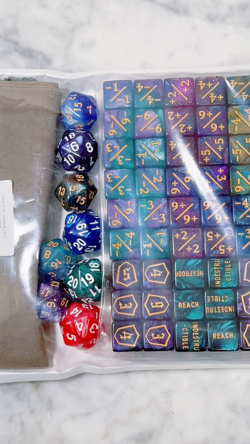 80pc MTG Galaxy Dice Set +1/+1 Life Counters Commander Spindown D20 - Image 2