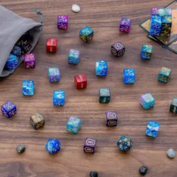 80pc MTG Galaxy Dice Set +1/+1 Life Counters Commander Spindown D20 - Image 3