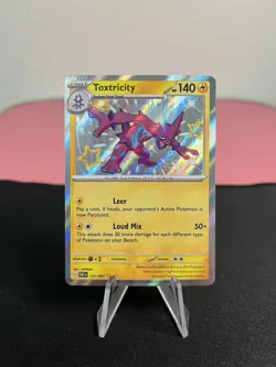 Toxtricity 141/091 Pokemon SV: Paldean Fates Shiny Rare Holo - NM - Image 1