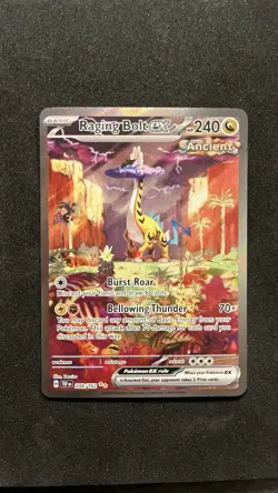 Pokemon Raging Bolt EX 208/162SV05: Temporal Forces Holo Illustration Rare NM - Image 1