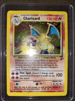pokemon charizard 2nd edition holo 4/130 - Image 1