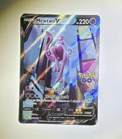 The Pokemon Company Mewtwo V 072/078 Pokemon GO Ultra Rare Full Art Holo 220HP - Image 1