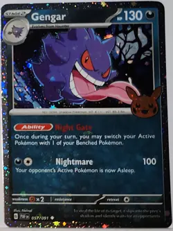 Gengar 057/091 Cosmos Holo 2024 Trick Or Trade Stamped Rare Pokemon TCG 36 - Image 4