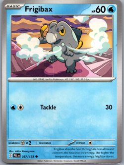 Frigibax Common SV02: Paldea Evolved 057/193 NM - Pokemon TCG - Free Ship! - Image 1