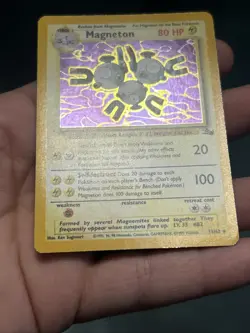 Pokemon TCG Magneton 11/62 Fossil 1999 Holo Rare- LP - Image 5