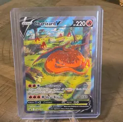 Pokemon TCG Charizard V SWSH260 SWSH Promo Full Art Holo English 2021 - Image 1