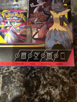 Pokemon Mega Lucario EX Box Collection Box - 5 Booster Packs Factory Sealed New - Image 2