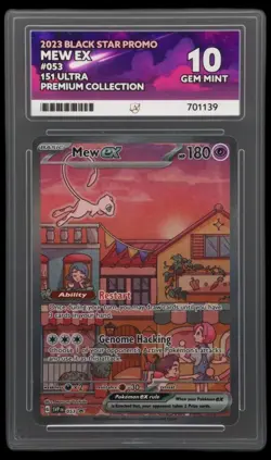 🔥🚀 PERFECT SUBS Pokemon Mew EX Black Star Promo SVP053 151 ACE 10 - Image 1