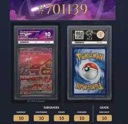 🔥🚀 PERFECT SUBS Pokemon Mew EX Black Star Promo SVP053 151 ACE 10 - Image 4