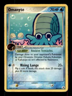 Omanyte 60/92 Common Legend Maker Pokemon Damaged - Image 1