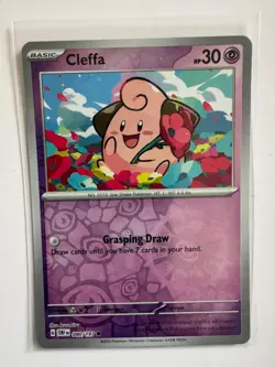 CLEFFA 080/197 OBSIDIAN FLAMES COMMON POKEMON REVERSE HOLO NM/M KURUMITSU - Image 1
