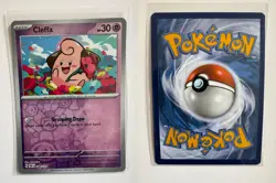 CLEFFA 080/197 OBSIDIAN FLAMES COMMON POKEMON REVERSE HOLO NM/M KURUMITSU - Image 3