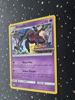 Salazzle SM73 STAFF Prerelease Promo LP Holo Crimson Invasion Pokemon - Image 3