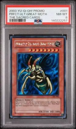 2003 Yu-Gi-Oh! Perfectly Ultimate Great Moth TSC Limited Edition Secret PSA 8 - Image 1