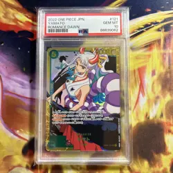 PSA 10 ONE PIECE YAMATO FULL ART ROMANCE DAWN OP01-121 SECRET RARE JPN (#1) - Image 1