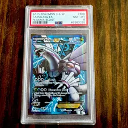 2013 POKEMON B & W FA/PALKIA EX PLASMA BLAST #100 PSA 8 - Image 1
