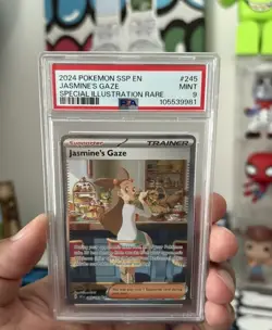 2024 Pokemon Jasmine’s Gaze 245/191 Special Illustration Rare Psa 9 - Image 1