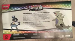 Pokemon TCG Prismatic Evolutions Lucario Ex + Tyranitar Ex Premium - In hand - Image 2