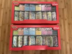 2x Pokemon Prismatic Evolutions 8 Mini-Tins w/ Promo Cards Costco Set - IN-HAND! - Image 1