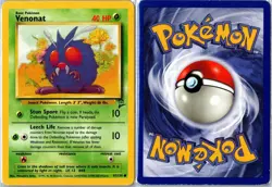 Pokemon Card - Venonat Base Set 2 97/130 2000 Common Moderately Played - Image 3