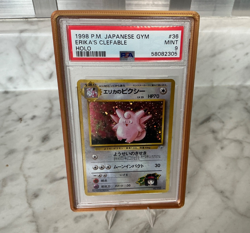 Pokemon Erika's Clefable 1998 Holo PSA 9 Japanese GYM W/BUMPER GUARD - Image 1