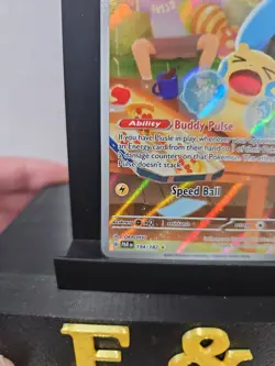 Pokemon TCG Minun Card 194/182 Paradox Rift IR Holo NM Condition - Image 4