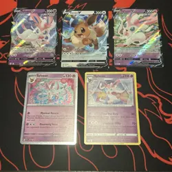 Pokemon Sylveon And Eevee Card Lot NM/LP Promo And Vs - Image 1