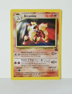 Arcanine #6 Pokemon League Wizards Black Star Promo Rare 2000 LP+ - Image 1
