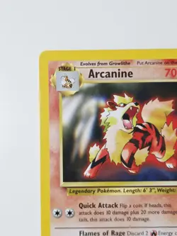 Arcanine #6 Pokemon League Wizards Black Star Promo Rare 2000 LP+ - Image 3