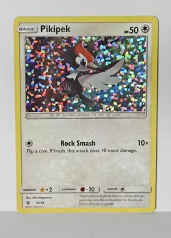 Pikipek 11/12 Holo Bleed Rare - McDonalds Pokemon 2017 Promo LP - Image 1