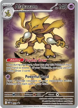 Pokemon TCG Alakazam Black Star Promo 009 Holo Promo - Image 1