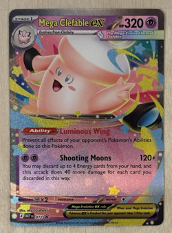 Mega Clefable Ex Holo Mega Evolution Black Star Promo 072 Pokemon TCG - Image 2