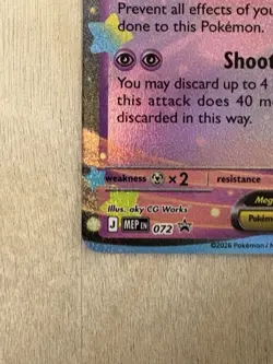 Mega Clefable Ex Holo Mega Evolution Black Star Promo 072 Pokemon TCG - Image 5