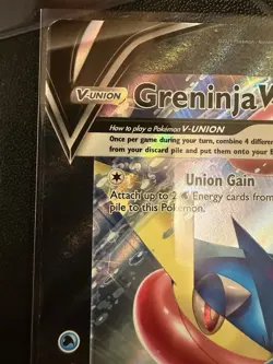 Greninja V-Union Set - Pokemon Sword & Shield Promo Holo Card NM - Image 2