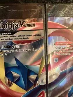Greninja V-Union Set - Pokemon Sword & Shield Promo Holo Card NM - Image 3
