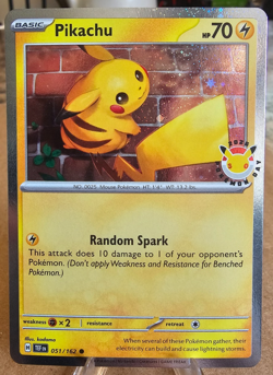 Pikachu 051/162 Cosmos Holo TEF Pokemon Day 2026 Stamped Promo NM! - Image 1