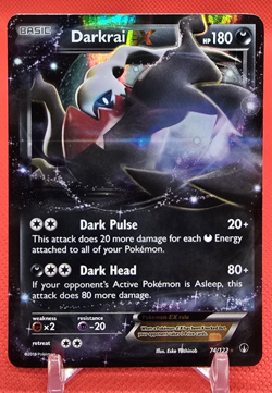 Darkrai EX 74/122 Breakpoint Holo Pokemon Card LP - Image 1