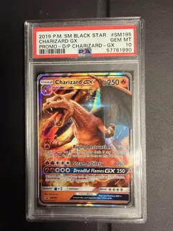 Pokemon Detective Pikachu Charizard GX SM195 Black Star Promo Holo Foil PSA 10 - Image 1