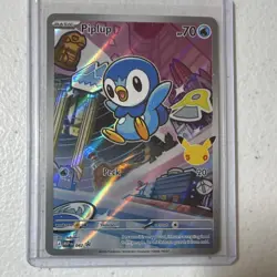 Pokemon TCG Piplup 042 First Partner Promo Holo EN 30th Anniversary Stamp Full M - Image 1