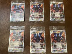 Pokemon TCG 9-Card Lot: 6x Lucario VSTAR SWSH291 + Charizard ex Foil - Image 1
