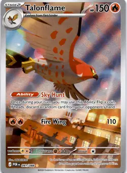 Talonflame 091/088 Holo Illustration Rare Perfect Order Pokemon Near Mint - Image 1